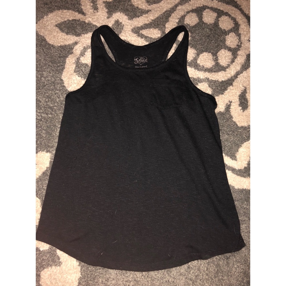 Black tank top